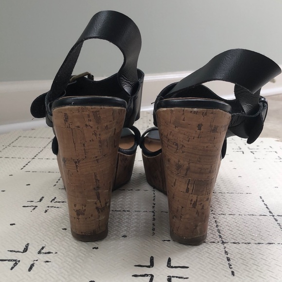 Black strap wedges - Picture 4 of 7